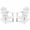 White, variant on Furnibear Set of 2 Kids Adirondack Chairs with Tilted High Backrest and Widened Armrests for Outdoor Porch Backyard and Poolside, Turquoise