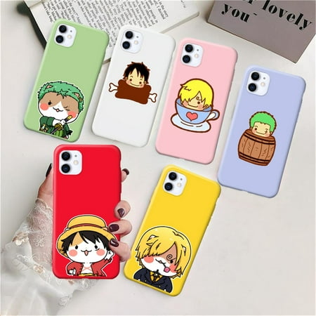 Lovely ONE PIECE Cartoon Candy Color Soft Ultra Thin Phone Case for Huawei Mate 30 Lite Silicone Phone Cover Coque Fundas Capa(Yellow)