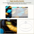 thumbnail image 4 of Linen Drum Lampshades Colorful stained glass window Abstract stained glass Art 13"x13"x10" Light Shade for Table Lamps Floor Lamp Shades Lampshade Replacement Assembly Required, 4 of 8