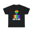 thumbnail image 3 of Proud LGBT Love is Love Lesbian Gay Bisexual Queer Gay Pride Womens Plus Size Tops, 3 of 8