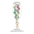 thumbnail image 3 of Panxico Porte-Clés Pendentif Design Dégradé Rose avec Sangle de Poignet Mode Tissée à la Main, 3 of 4