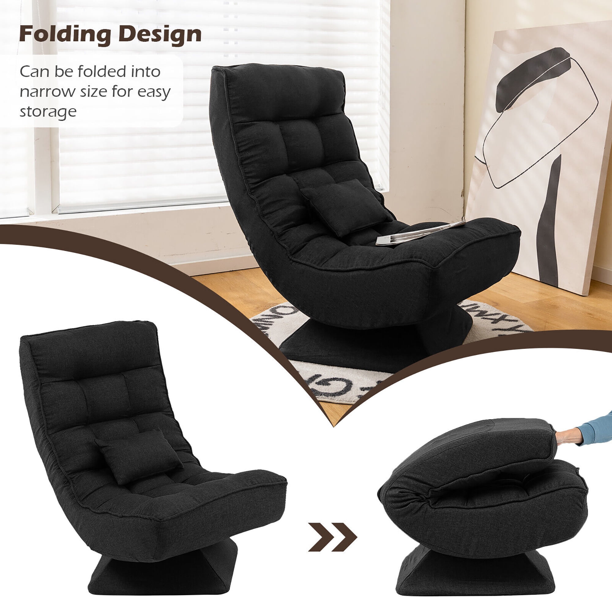 Swivel floor online chair