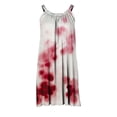 thumbnail image 5 of Vestido de verano para mujer, estampado, sin mangas, con escote redondo, sexy, informal, fluido, para la playa OAVQHLG3B Store  lin121212, 5 of 5