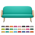 thumbnail image 4 of MoNiBloom Solid Futon Cover Slipcover Fit 6"- 8" Futon Mattresses Teal Green, Queen Size 60x80 Inch, 4 of 9