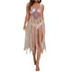 thumbnail image 1 of VISgogo - Bikini para mujer, sin mangas, para playa, con borlas caladas, vestido de verano VISgogo  moda, 1 of 5