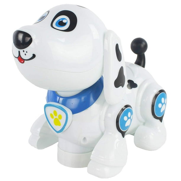 Battery Operated Bump & Go Light Up Dancing Puppy Toy Dalmatian Dog W