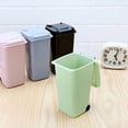 thumbnail image 5 of ZZYuan Mini Desk Trash Can，Office Trash Can,Tiny Curbside Garbage Bin with Lid, Small Plastic Desktop Wastebasket, Unique Office Pen Holder Pencil Cup, Counter Waste Basket for Home Kitchen Tabletop, 5 of 6