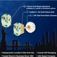 thumbnail image 2 of Gem Stone King 14K Yellow Gold Green Prasiolite Stud Basket Setting Earrings for Women Men (1.50 Cttw, Gemstone Birthstone, Oval 7X5MM), 2 of 6