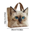 thumbnail image 3 of Hometravel Quilted Tote Bag for Women Cat Pattern Print, Large Capacity Multi-Purpose Laptop Bag, Crossbody Shoulder Tote for Work, Beach, Gym, Overnight, 3 of 6