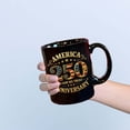 thumbnail image 4 of BKER 250th Anniversary America Years Patriotic USA Flag Funny Coffee Mug Novelty Cup Gift 1776-2026,Ceramic, 4 of 6