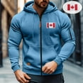 thumbnail image 7 of Zip Up Mens Big and Tall Jackets Blue Hood Workout Jacket Pocket Long Sleeve Graphic Mens Clothes, 7 of 7