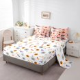 thumbnail image 3 of YST 7 Piece Bed in a Bag Queen Size Comforter Set Pink Pumpkin Bedding Set,Halloween Reversible Design Bed Set,Kids Spooky Bat Soft Microfiber Comforter with Sheet Set,All Season, 3 of 5