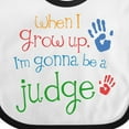 thumbnail image 4 of Inktastic Future Judge for Kids Boys or Girls Baby Bib, 4 of 4