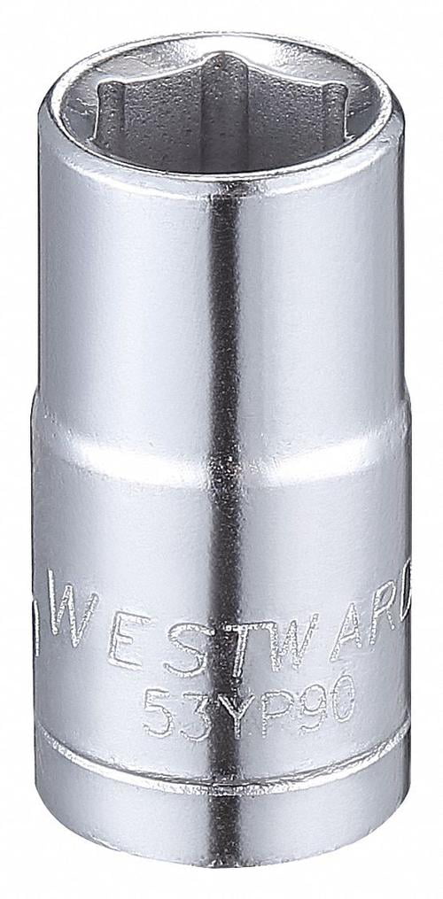 16mm Alloy Steel Socket with 3/8 Drive Size and Full Polished Finish WESTWARD Pack of 10 