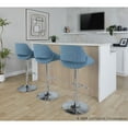 thumbnail image 4 of LumiSource Fabrico Adjustable Barstool - Set of 2, 4 of 9