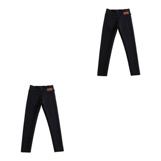 Leggings Cálidos con Forro Polar Greeniant Mujer Pantalones Gruesos S Negro