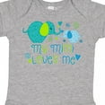 thumbnail image 4 of Inktastic My Mimi Loves Me Cute Elephants Boys or Girls Baby Bodysuit, 4 of 5