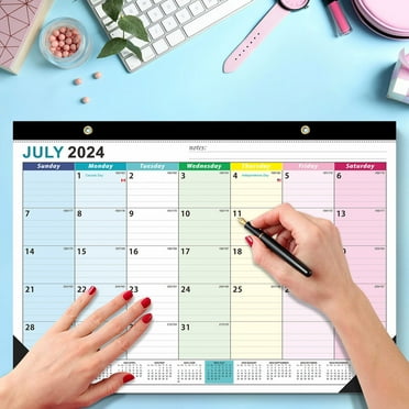 2025 Desk Calendar - Large Desk Calendar 2024-2025 22" x 17" from Jul. 2024 - Dec. 2025, 18 Months Desktop Calendar, Calendar for Organizing