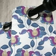thumbnail image 3 of Ambesonne Flower Grommet Curtain, Vibrant Vintage Shabby, 50" x 120", Blue Violet Grey, 3 of 6