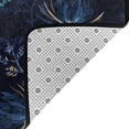 thumbnail image 4 of YFYANG 36"x24" Non-Slip Flannel Carpet Doormat, Living Room Bedroom Office Decorative Area Rugs, Indoor Vintage Abstract Floral Floor Mats, 4 of 7