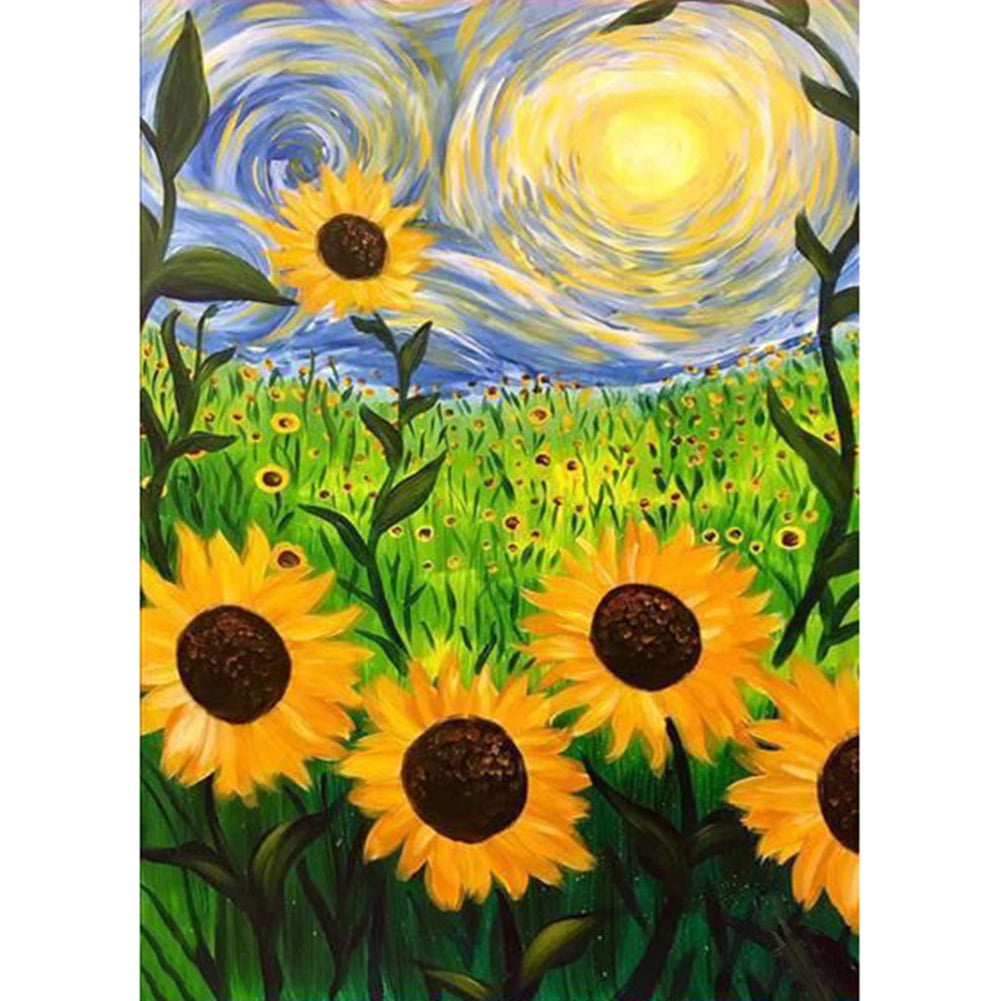 DIY 5D Diamond Painting Craft Sunflower Kits Embroidery Mosaic Art Home Decor 