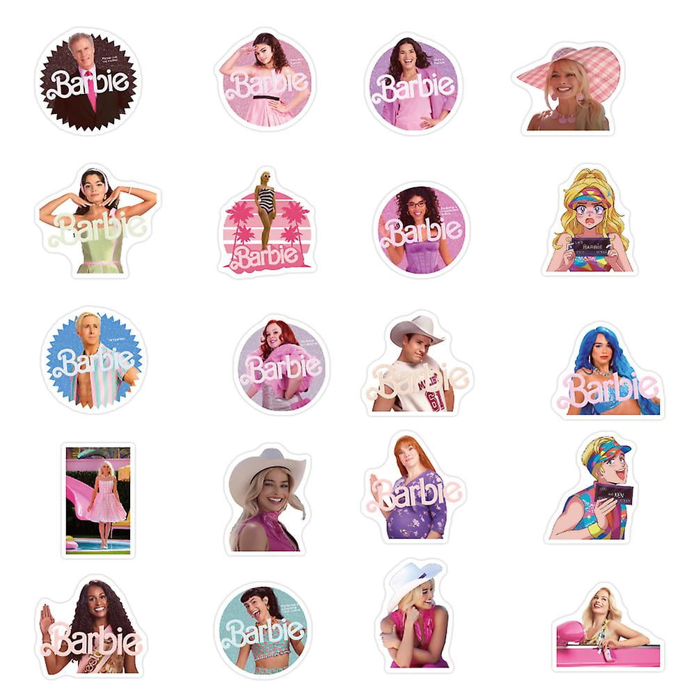 50pcs set Barbie Movie Graffiti Stickers Pink Themed Diy Decals For Notepad Water Bottle Laptop Mobile Phone Guitar Luggage
