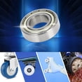 thumbnail image 2 of Unique Bargains Roulements à Billes 6003ZZ Rainure Profonde P0 17x35x10mm Roulements Lubrifiés Double Joint Métallique Ton Argent Scooter Planche à Roulettes Roue, 2 of 7