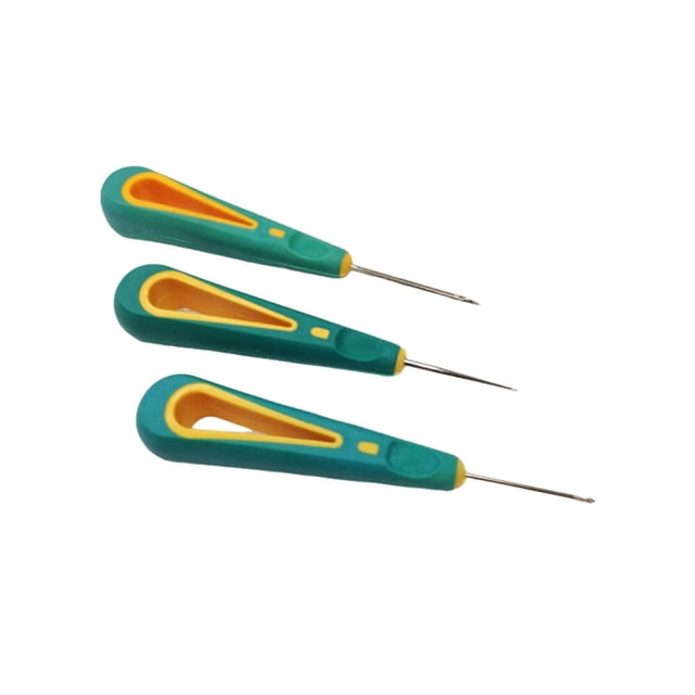 MERRYHAPY 3pcs Stitching Awl Multi-colored Practical Design for DIY Hand Stitching Lovers and Store Use