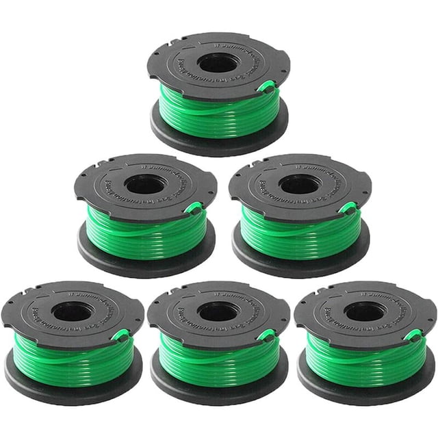 Línea de bobina de alimentación automática de repuesto para recortadora SF080 de 20 pies y 0,080 pulgadas compatible con recortadora Black and Decker GH3000 LST540 LST540B GH3000R SF080 esquí esquí Gafas de esquí