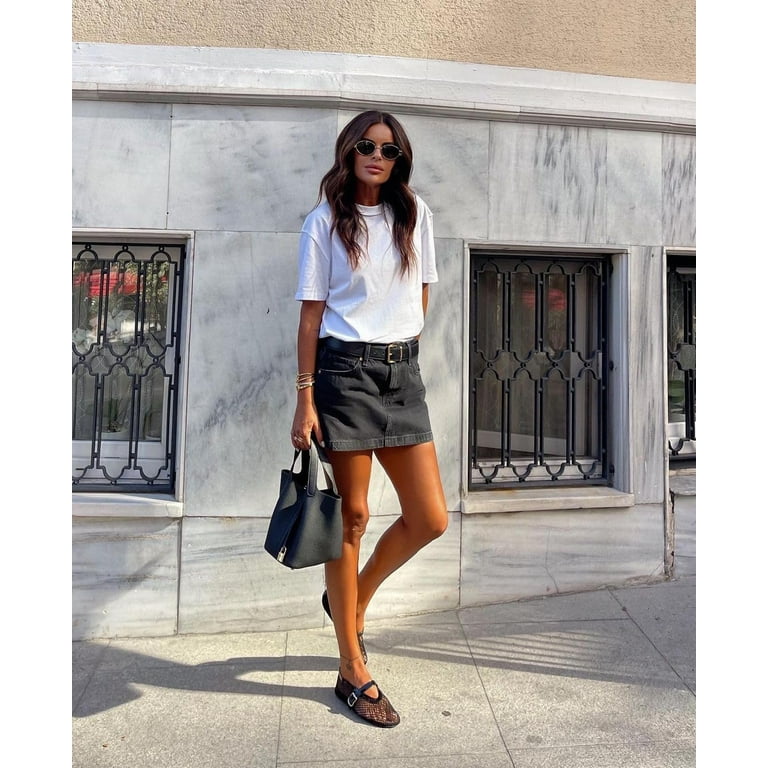 Ballet Flats With Dress Women's Mesh Ballet Flats Buckle Strap