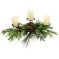 thumbnail image 4 of Northlight Real Touch™️ Jingle Bell and Pine Cones Christmas Pillar Candle Holder - 30", 4 of 9
