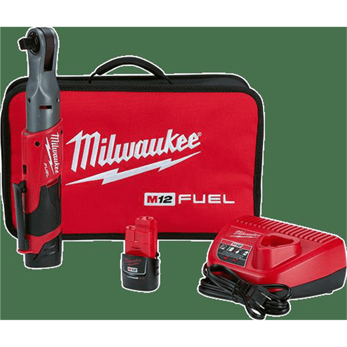 Milwaukee 2558-22 M12 FUEL 1/2" Ratchet 2 Battery Kit