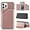Rose Gold, variant on Creative Business PU Leather Phone Case for iPhone X XS XR Max 8 7 Plus SE with Card Holder Case Card Slots Bracket Function Durable Shockproof Cover Rose Gold