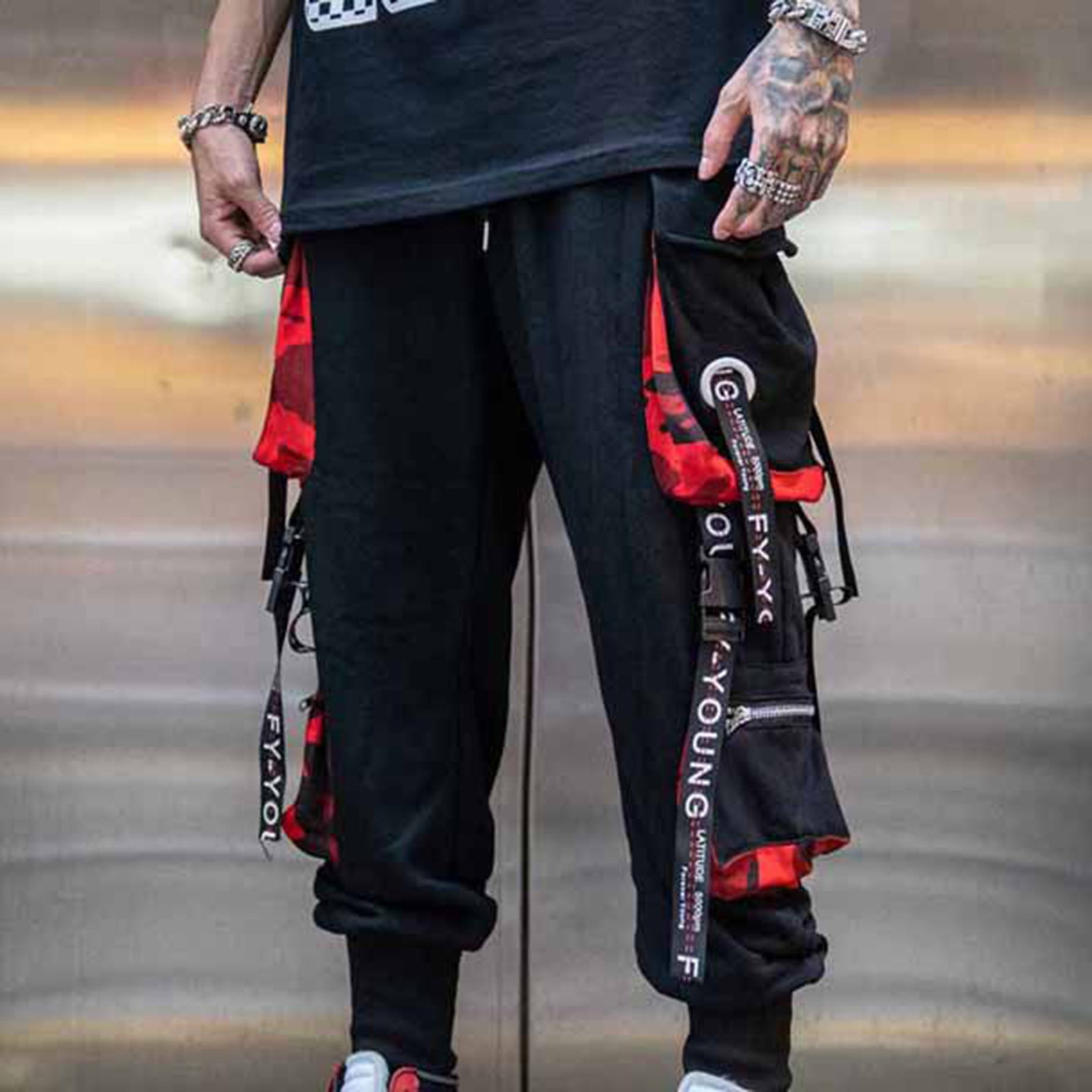 PMUYBHF Male Grey Sweatpants Men Baggy Cotton Men s Fashion Oversized Hop Wide Leg Pants Straight Leg Pants Trousers Men s Stretch Jeans Big and Tall Walmart
