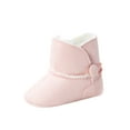 thumbnail image 2 of FOCUSNORM Baby Winter Snow Boot Solid Color Fleece Boot with Nonslip Sole, 2 of 9
