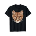 thumbnail image 1 of Chemise à Manches Courtes Décontractée Neutre pour Hommes Motif Géométrique Lion Rétro 100 % Coton 220G Col Rond Imprimé, 1 of 5