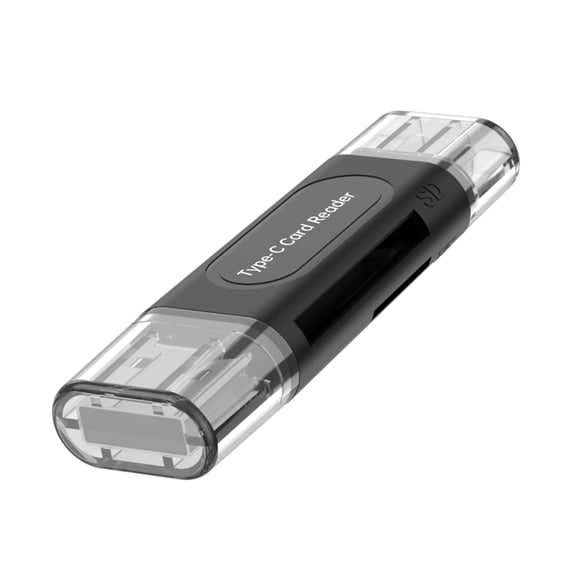 COOLHOOD Universals Memory Card Reader With USB Type C Interfaces Supports 128GB SDTF Cards Plugs Play Function For Mobile Use
