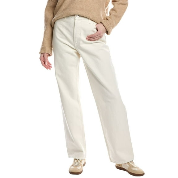 RE/DONE womens Loose Long Vintage White Jean, 27, White