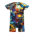 thumbnail image 4 of Apex Legends Pathfinder Baby Romper Short Sleeve Bodysuits Soft Rompers Summer Clothes One-Piece Jumpsuits Outfits 0-3M, 4 of 7