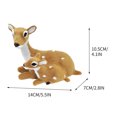 thumbnail image 5 of AuroraX Brown Christmas Decoration Plastic and Artificial Wool Decorative Bohemian Figurines Pastel 2025 Deer Family for Home,Xmas Gifts Decor, 5 of 5