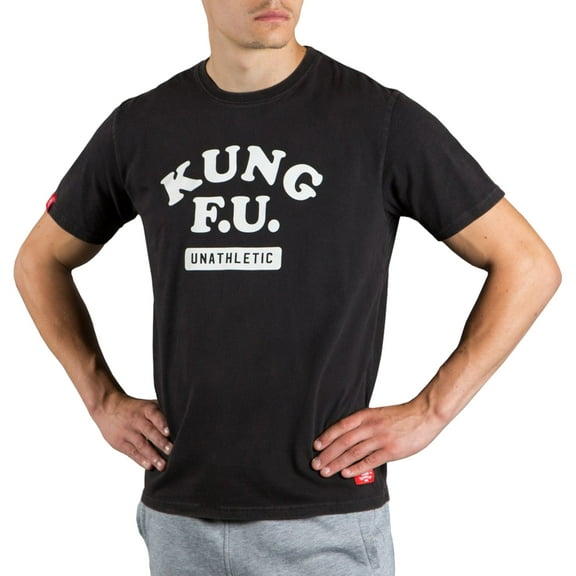 Scramble Kung F.U. T-Shirt - Small - Black