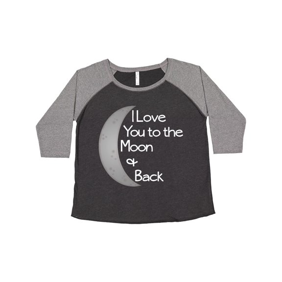 Inktastic I love you to the moon & back. Women's Plus Size T-Shirt