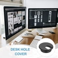 thumbnail image 6 of Desk Grommet 2", Plastic Desk Hole Cover Cable Grommet Cord Hole Cover Table Wire Organizer, Black 10 Pcs, 6 of 7