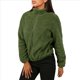 thumbnail image 2 of Cárdigan Holgado y Cálido de Larga para Mujer, con Cuello Alto de Felpa, Cremallera y Bolsillos. Verde L, 2 of 7