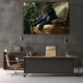 thumbnail image 6 of Mudket Framed Panther on Vintage Chair Canvas Wall Art, Luxury Leopard Print Wall Decor for Living Room Office, Trendy Animal Wall Art, Ready to Hang - 12"L x 8"W, 6 of 10