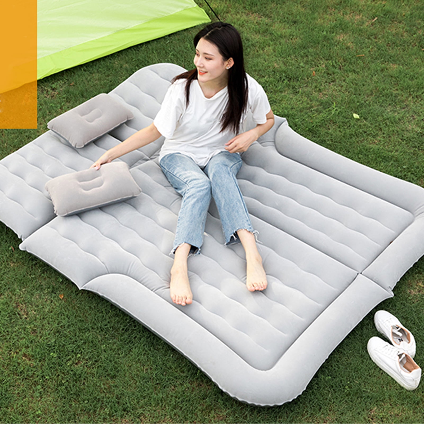 DOACT Air Mattress,Car Air Mattress Vehicle Inflatable Thickened Travel Bed Sleeping Pad Camping Accessory,Car Supplies