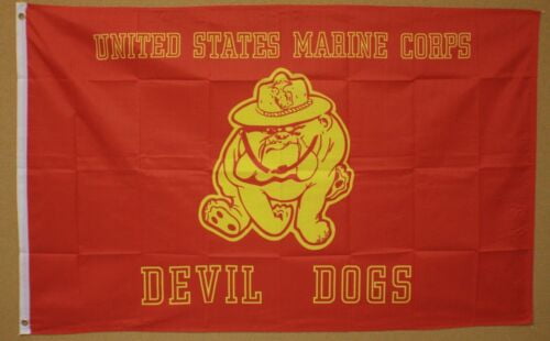 new USMC DEVIL DOGS 3X5ft FLAG superior quality fade resistant USA seller 