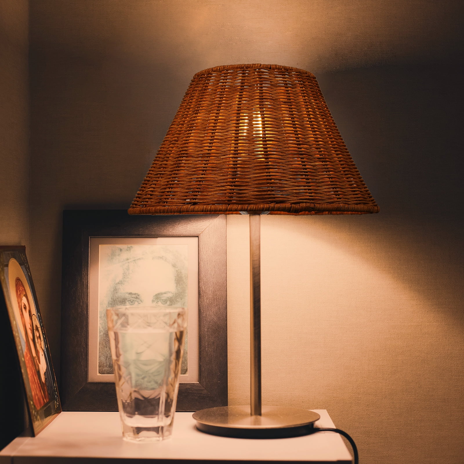 Osasy Retro Natural Barrel Lamp Shade