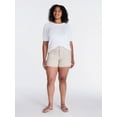 thumbnail image 2 of Time and Tru Women's High Rise Patch Pocket Denim Short, 4" Inseam, Sizes 0-20, 2 of 6