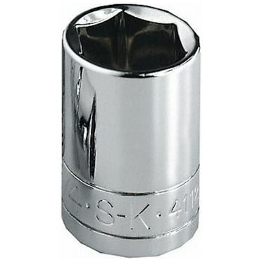 Sk Professional Tools Socket, Steel, Chrome, 11 mm 48211
